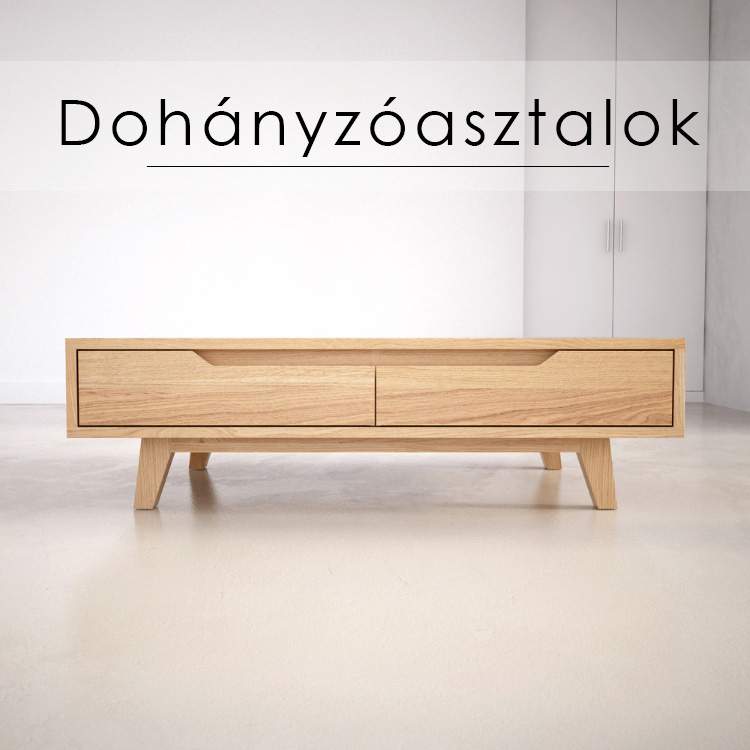 Fa dohányzóasztal