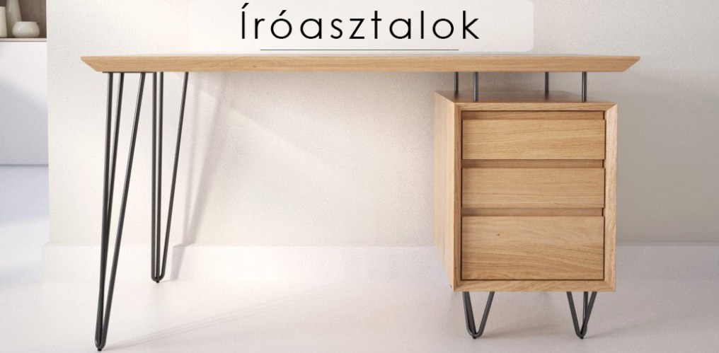 Tömörfa íróasztalok: egyedi íróasztalok tömör tölgyfából és más keményfából